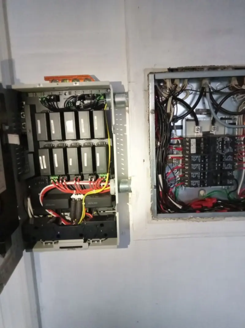 Electrical panel upgrade completed for Ring Doorbell Installation in Victor